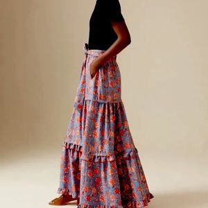 ME+EM Bright Paisley Floor Length Skirt US SIZE 12/UK SIZE 16